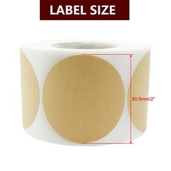 500 Pack 2″ Scratch Off Stikcers Round Adhesive Stickers for Baby Shower Wedding