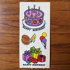 Vtg 80s BJ Sticker Lot Prism Foil Gumball Rainbow Cupcakes Bear Hearts Bugs