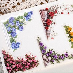Self-Adhesive 180 Floral Stickers – Waterproof and Tear-Resistant for Crafting