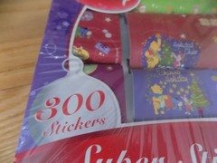 Winnie the Pooh Super Sticker Kit set of 300 Disney Christmas Theme