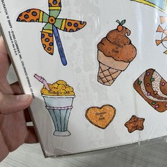 Vintage Scratch N Sniff Stickers Current Inc 1993 Sealed Pack Ice Cream Sun