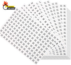 4200 Pcs Clothing Size round Stickers, 1/2” Labels Sticker White Adhesive Appare