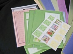 Lot Shell & Dusty Rose Photo Mounting Paper, ABC Stickers Plus