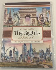 Watercolor The Sights Travel Scrapbook Stickers 20 Sheets New Sealed YagCu