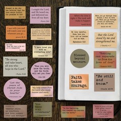 Faith & Grace Sticker Pack by Puraesla -156PCS Bible Verse Stickers, Vintage