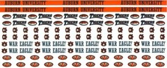 Auburn University Tigers NCAA Border Scrapbook Stickers 12″