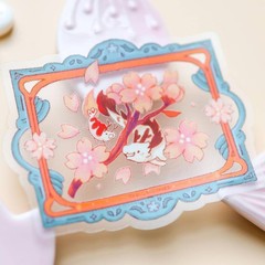 Friendship Blooms Sticker – Sea Dragon & Shrimp – Vinyl Waterproof Transparent
