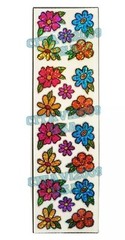 HAMBLY STUDIOS STICKERS PRISMATIC FLOWERS 1 SHEET. COLLECTIBLE RETIRED RARE.
