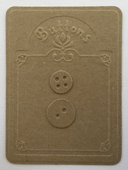 {4} *Embossed Button Cards* Bare Chipboard Die Cuts – 3 1/2″ x 4 7/8″
