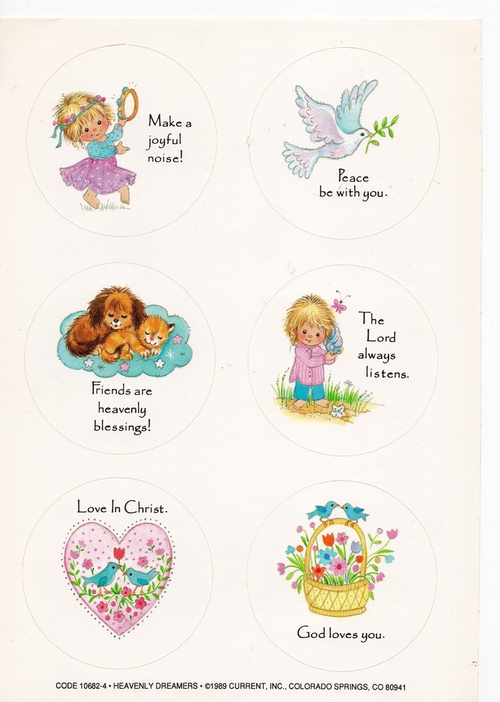 Vintage Current Catalog Stickers – Choice -Heavenly Dreamers-Lil Critters +++