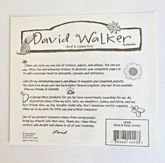 Vintage David Walker by Colorbok BEES & BUGS JUMBO 5″ x 4.5″ Sticker Module