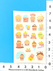 Grape Scented Scratch & Sniff Sticker Sheet Cupcakes