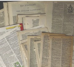 Vintage Ephemera Lot of 100 Pieces Junk Journal Book Pages Stamps Letters more