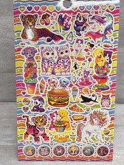 Lisa Frank – Sticker Book – Over 600 Stickers – 5 Sheets – Official Lisa Frank