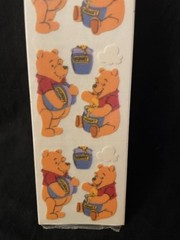 1996 1998 Sandylion Pooh Stickers: Choice of 6 stickers. Sealed New old stock