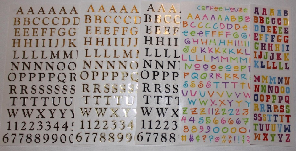 Mrs. Grossman sticker sheet You Choose – alphabet ABC numbers