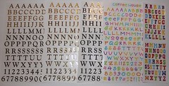 Mrs. Grossman sticker sheet You Choose – alphabet ABC numbers