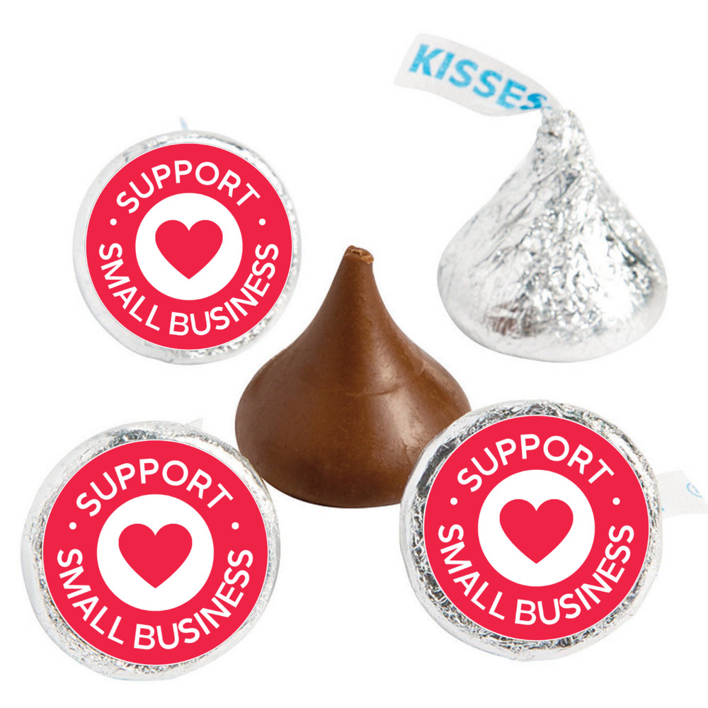 Small Business Candy Stickers | Support Our Small Business Theme | 0.75in