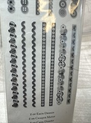K & Company Butterfly Lady Bug Floral Buttons Summer Adhesive Borders Scrapbook