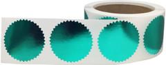 Envelope Seals Serrated Edge Color Labels | 2″ inch | 500 Pack | Pick One Color