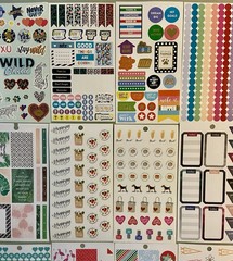 Lot Of 44 Sheets Happy Planner, Recollections, Sticko!
