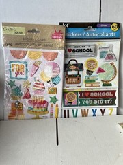 54 Packs Of Stickers For Crafts And Scrapbooking various brands and subjects