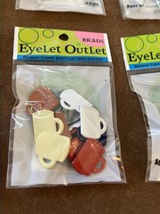 Eyelet Outlet Brads Lot of Food Home NEW 6 packs Card Making Scrapbooking