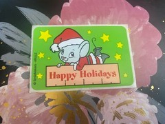 Vintage Smile Makers Happy Holidays Mouse Sticker Mod 2×4 Inches
