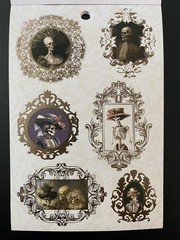 RECOLLECTIONS HALLOWEEN STICKER BOOK 12 PAGE 336 PC STICKERS DEAD REGENCY