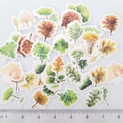 40PCS Trees Plants Nature Stickers – Stationery Scrapbooking Planner Diary
