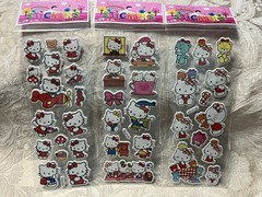 Retro Vintage Look Hello Kitty 3D Puffy Stickers 3 sets (#12)