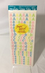 4 PACKAGES SCRAPBOOKING STICKERS / NUMBERS & LETTERS / VALUE PAKS / 3381 STICKER