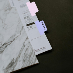 Sticky Index Tabs, Blank Colorful Page Markers, Repositionable Writable Flags