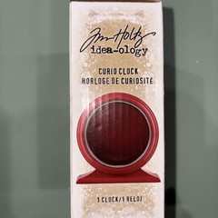 2022 Idea-Ology Tim Holtz Christmas Curio Clock New! Use Tiny Lights TH94282