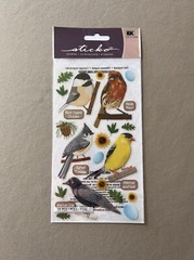 Sheet Of Sticko “Top US Birds” Stickers~Includes 25 Stickers, New In Package