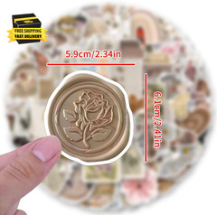 200Pcs Vintage Aesthetic Stickers, Cute Retro Journaling Scrapbooking Stickers P