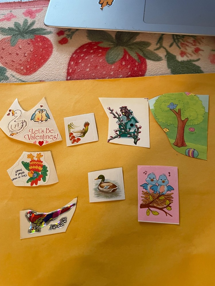 Vintage Bird Stickers