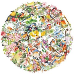50PCS Flower and Bird Stickers PET Transparent Nature