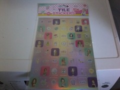 2 SHEETS TILE STICKERS FOR SCRAPBOOKING NEW MIX (P)