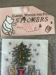 VTG Classic Winnie-The-Pooh stickers~sealed 6 stickers Michel & Co