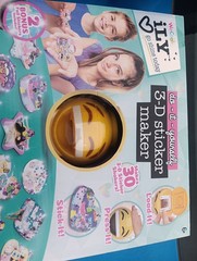 iLY DIY 3D Sticker Maker Craft Kit with Sprinkles Glitter and Gems for Ages 6