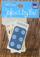 RARE Jolees Mini by You Buttons On Cards Craft Sewing 3D Scrapbook Non-Adhesive