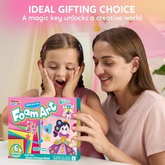 Klever Kits Foam Art Kit for Kids, EVA Foam Stickers with 6 Art Board and 800…