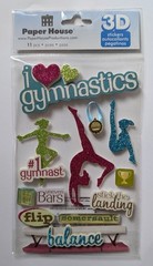 I 🩷 Gymnastics Scrapbooking Stickers By Paper House