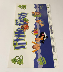 EK Success Scrapbook Title Over-all Little Fish Ocean Beach Nautical Summer NEW