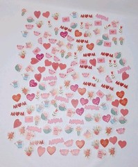 168 Mother’s Day Dimensional 3D Foam Sticker Lot Classroom Craft Stickers
