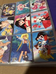Vintage Lisa Frank Koala Binder With Sailor Moon Trading Cards