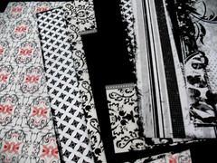 Creative Memories Divine Black/White,Red,Gray, Lot, Unused, Loose, 40 Sheets.