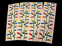 Mrs Grossman LOT -4 Strips Top Hats, Christmas, Roses, Confetti STICKERS–Choose