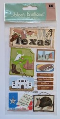 Jolee’s Texas United States Travel Vacation Scrapbooking Stickers Dallas Houston